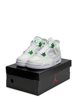 Женские кроссовки air Air jordan Official 3 4 white metallic green