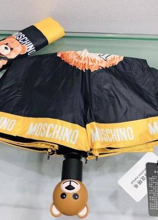 Парасолька moschino, брендова парасоля жіноча,зонт,тренд8 фото