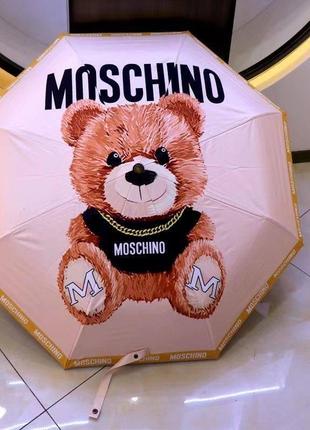 Парасолька moschino, брендова парасоля жіноча,зонт,тренд1 фото