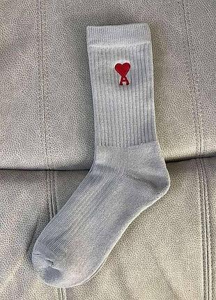 Шкарпетки ami, носки трендові, бренд носки