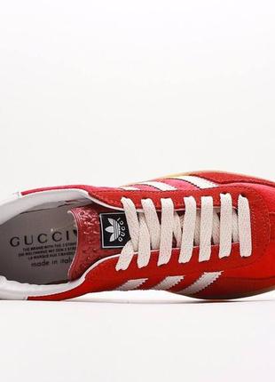 Женские кроссовки adidas x gucci gazelle люкс качество6 фото