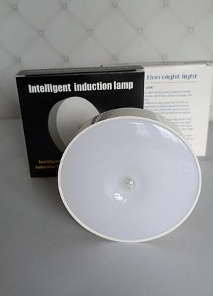 Світильник нічник круглий led автоматичний! датчик руху акумуляторний на магніті -...