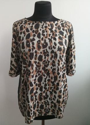 Комбинированная блузка футболка 16 р от next