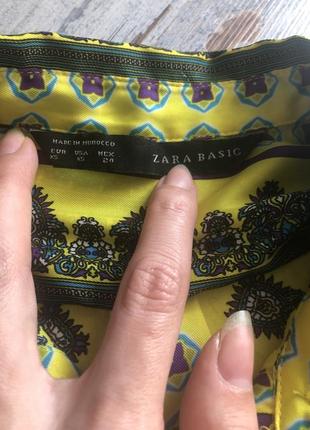 Рубашка zara в стиле versace xs3 фото