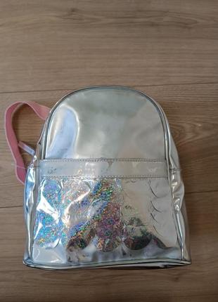 Новий рюкзак для дівчинки/ срібний рюкзак/ рибка від lc waikiki3 фото