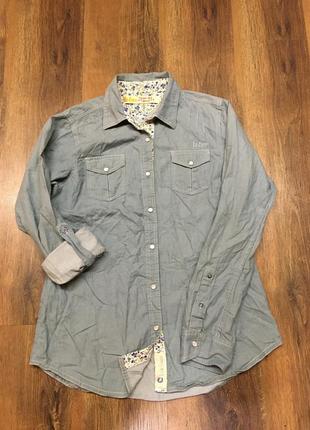 Фирменная рубашка женская джинсовая lee cooper оригинал