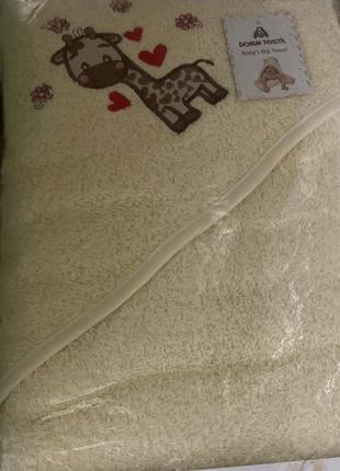 Рушник махровий дитячий  пісоя купання1 фото