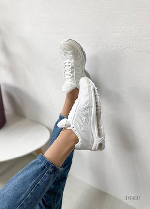 Белые текстильные легкие кроссовки на толстой прозрачной подошве текстиль4 фото