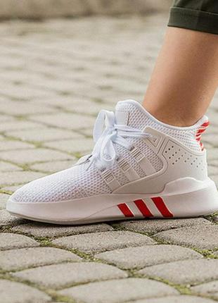 Кроссовки adidas eqt equipment bask adv white/red кросівки10 фото