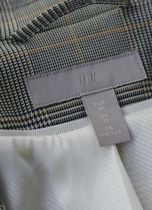 Актуальный серый в клетку пиджак жакет от h&amp;m7 фото