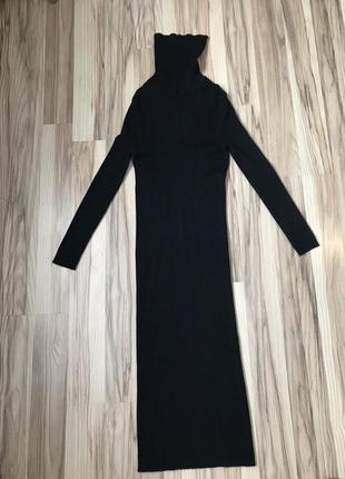 Платье в рубчик теплый сезон весна/осень/зима