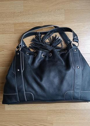 Сумка, сумочка mcm leather black totes drawstring handbags3 фото