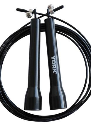 Скакалка york fitness cable з алюмінієвими ручками2 фото