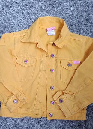 Куртка,косуха джинсова 🩷💛 barbie