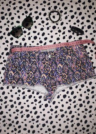 Джинсові, котоновие короткі шорти denim co, primark 34 р.