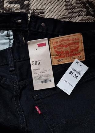 Брендовые фирменные демисезонные зимние джинсы levi's 505,оригинал из сша,новые с бирками,размер 31-32/34.7 фото