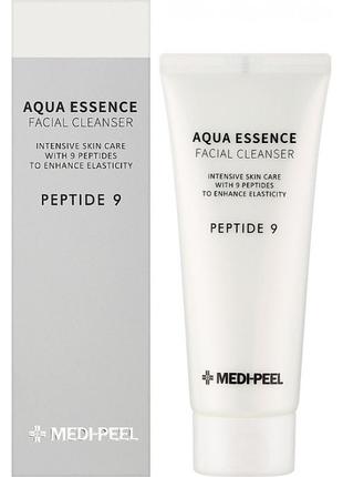 Medi-peel peptide 9 aqua essence facial cleanser пенка для умывания с пептидами