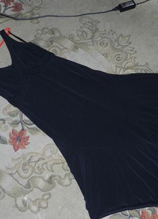 Стрейч,трикотаж-масло,асимметричное,длинное,элегантное платье с хвостами,14р.,agenda4 фото