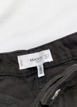 Шорты, шортики, джинсовые, черные, коттон, манго, mango8 фото