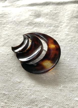 Брошь панцирь черепахи япония винтаж