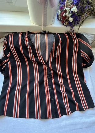 Рубашка в смужку , сорочка , рубашка сорочка з коротким рукавом у смужку