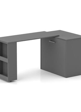 Ліжко-трансформер письмовий стіл тумба комод sirim-c1 графіт меблі смарт 4 в 1 розкладна компактна2 фото