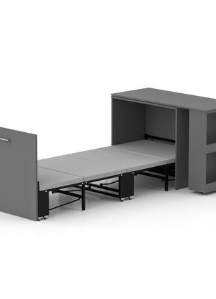 Кровать-трансформер письменный стол тумба комод sirim-c1 графит мебель смарт 4 в 1 раскладная компактная