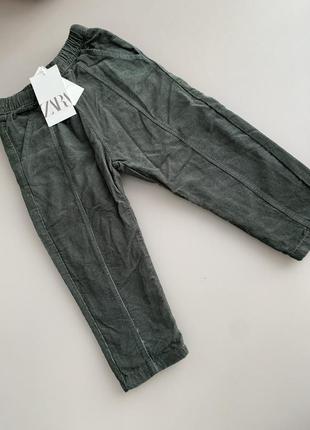 Вельветовые брюки zara для мальчика1 фото