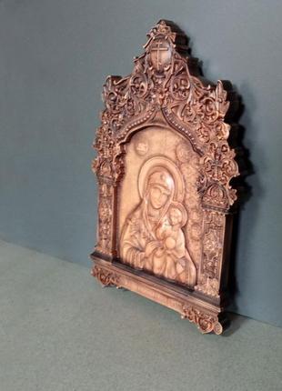 Икона божьей матери неувядаемый цвет размер 18 х 27 см.