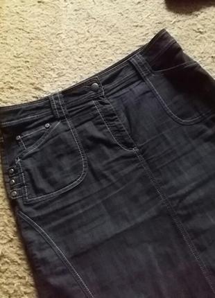 Джинсовая коттоновая стильная юбка. швейцария.