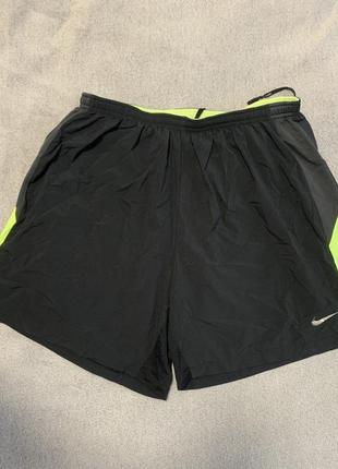 Шорти термо спортивні чоловічі бігові nike running dri fit10 фото