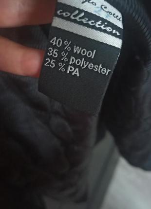 Шерстяное черное женское пальто sergio cotti зимнее, демисезонное, утепленное6 фото