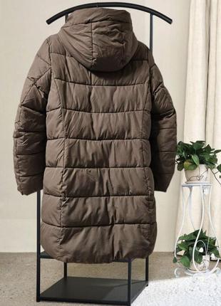 Куртка пуфер удлиненная стеганная зимняя h&m5 фото