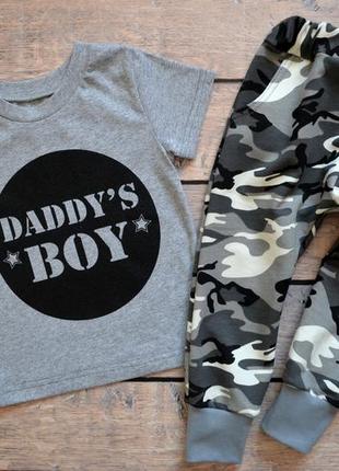 ✔ крутий костюм "daddy's boy" папін син (74-80,80-86,86-92,92-98,98-104-110,110-116,116-122)1 фото