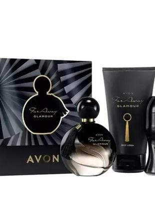 Парфумно - косметичний набір " far away. glamour  " avon
