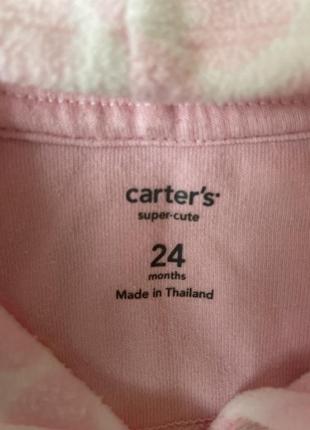 Флисовая кофта carter's,24 месяца. в красивом состоянии,без дефектов