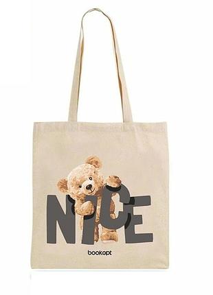 Екошопер bookopt bk4054 nice teddy bear бежевий