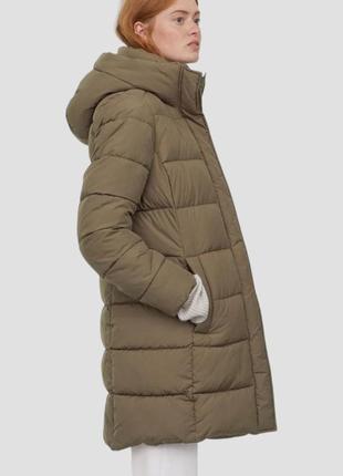 Куртка пуфер удлиненная стеганная зимняя h&m1 фото