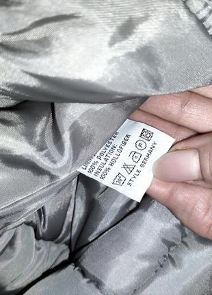 Дутые брюки ( комбинезон) под куртку на девочку 3 года, р.92, серые с переливом.6 фото