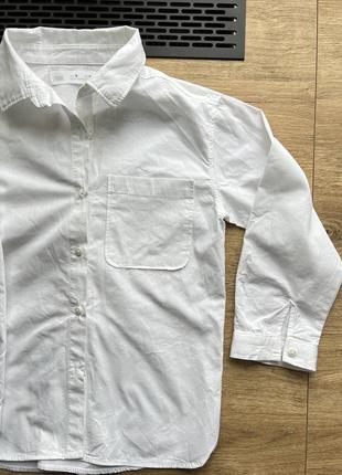 Рубашка белая zara 116