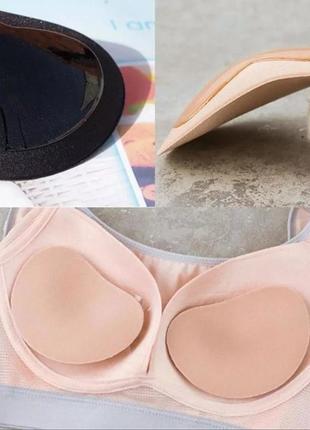 Пуш ап вставки вкладиші для об'єму купальник топ бюстгальтер бюстик1 фото