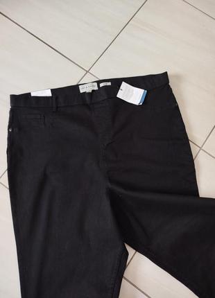 Джоггеры джинсы лосины черные большой размер2 фото