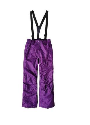 Теплые термо зимние горно лыжные влагостойкие штаны брюки полукомбинезон комбинезон crivit