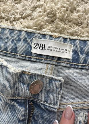 Джинсы мом mom прямые zara состояние новых5 фото