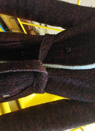 Женское теплое пальто-шубка, с капюшоном3 фото