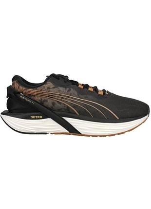 Оригинальные женские беговые тренировочные кроссовки puma run xx nitro safari glam sneakers black 49-41 размер