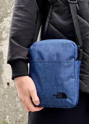 Месенджер tnf the north face барсетка синя сумка брендова барсетка на плече лого зе нор фейс