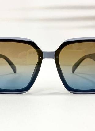 Сонцезахисні окуляри жіночі, сіро-блакитні5 фото