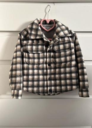 Пальто детское, утепленная рубашка, рубашка на флисе, куртка демисезон1 фото