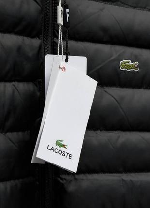 Жилетка чоловіча чорна lacoste чоловіча безрукавка весняна лакоста2 фото